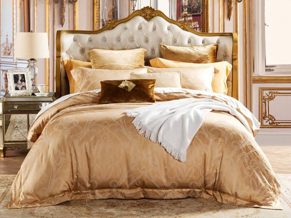 卡其色欧式四件套