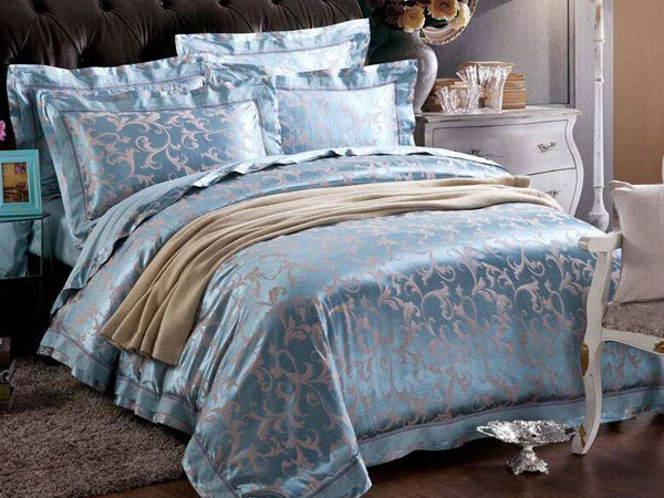 蓝色欧式四件套